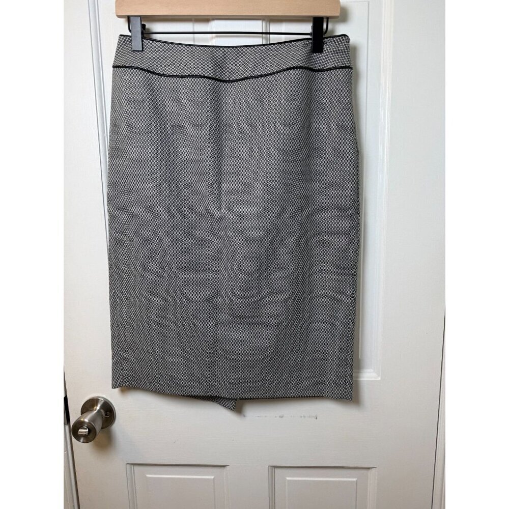 The Limited Black & White Patterned Lined Pencil Skirt Women's Size 6